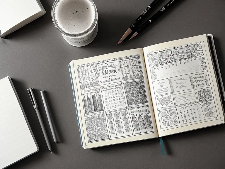 Vergleich von geraden und schwungvollen Handlettering-Buchstaben im Übungsheft