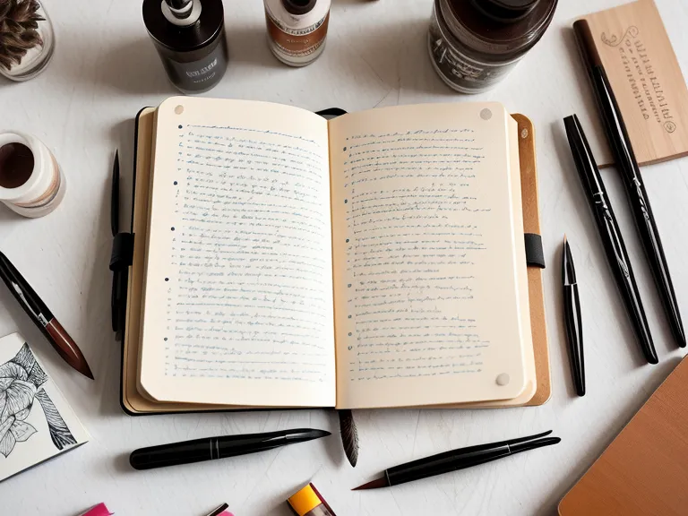 Brush Pens und Tracking-Journal aus dem kreativen Online-Workshop zum Schriftdesign-Hobby