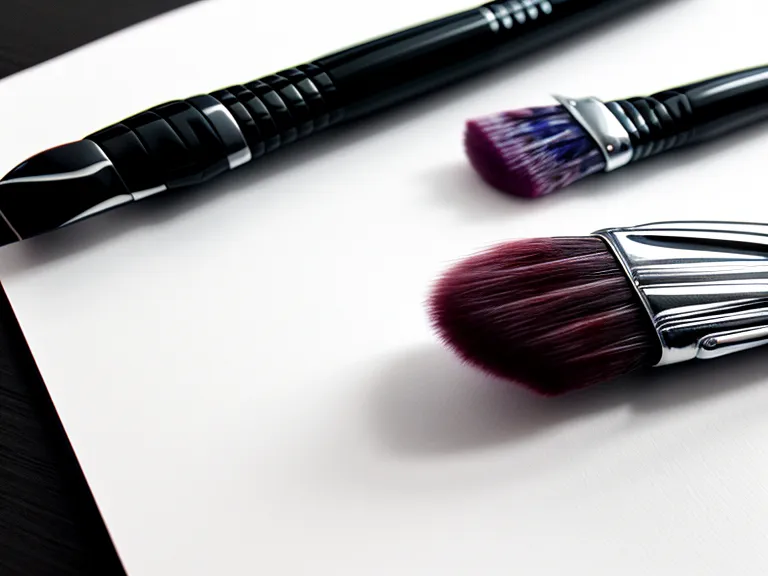 Nahaufnahme einer Brush-Pen-Spitze beim Blending: sanfter Farbübergang auf beschichtetem Papier