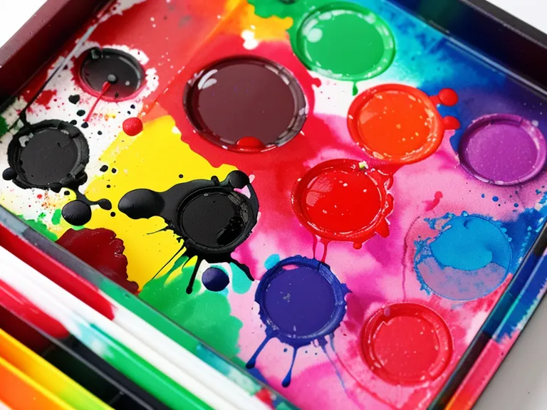 Palette-Technik beim Blending: Brush Pens mischen einen Farbverlauf auf einer Plastikpalette