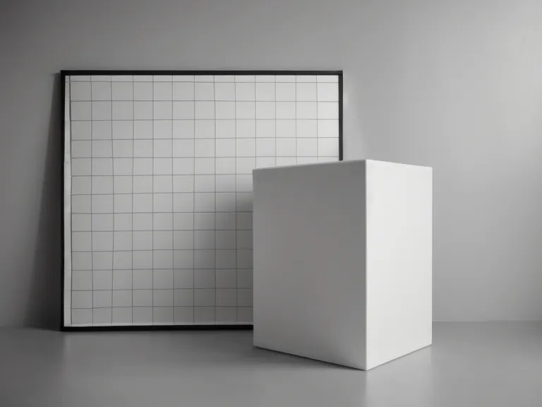 Flipchart-Papier mit strukturierter Aufteilung nach der 6x6-Regel für bessere Lesbarkeit.