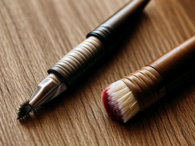 Handlettering Kursvergleich: neue gegen ausgefranste Brush-Pen-Spitze nach falscher Papierwahl